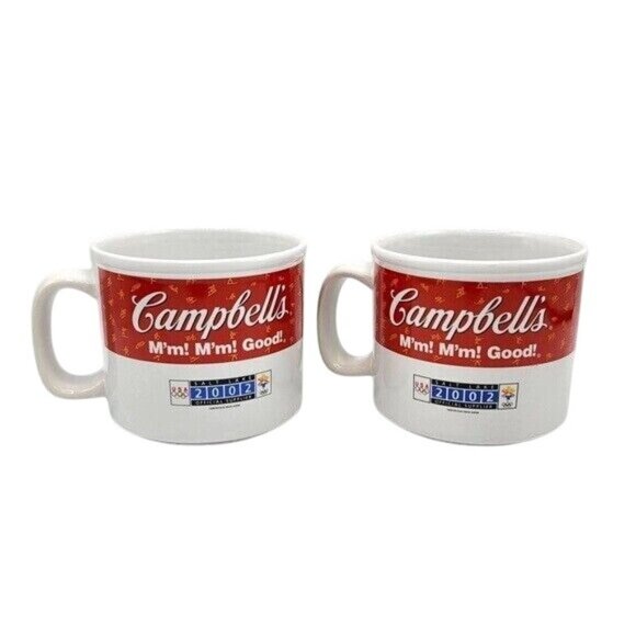Campbell's US Olympic 2 Mugs Limited Edition Salt Lake City Skater Soup 2002 - Picture 7 of 12
